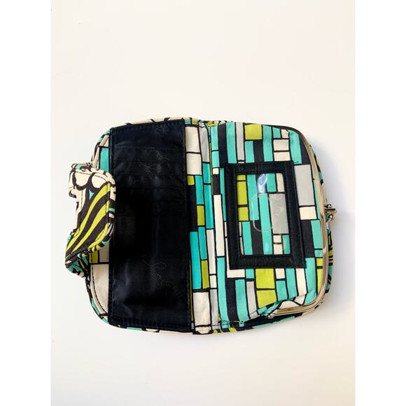 Vera Bradley Island Blooms Pattern Multi-Section Wallet Clutch with Kiss Lock - Picture 8 of 11